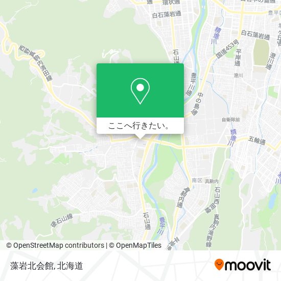 藻岩北会館地図