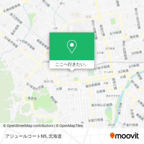 アジュールコートN5地図