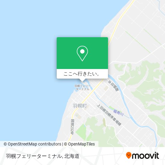 羽幌フェリーターミナル地図