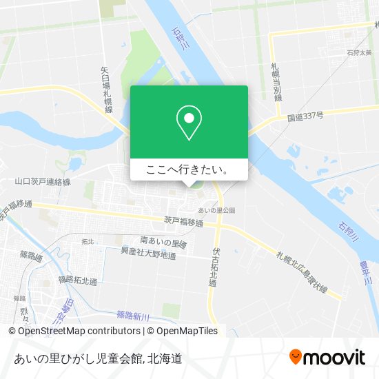 あいの里ひがし児童会館地図