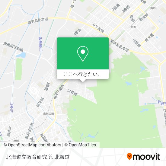 北海道立教育研究所地図