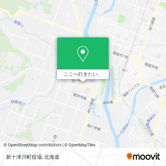 新十津川町役場地図