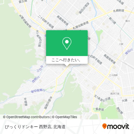 びっくりドンキー 西野店地図