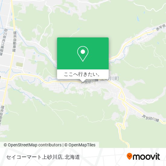 セイコーマート上砂川店地図