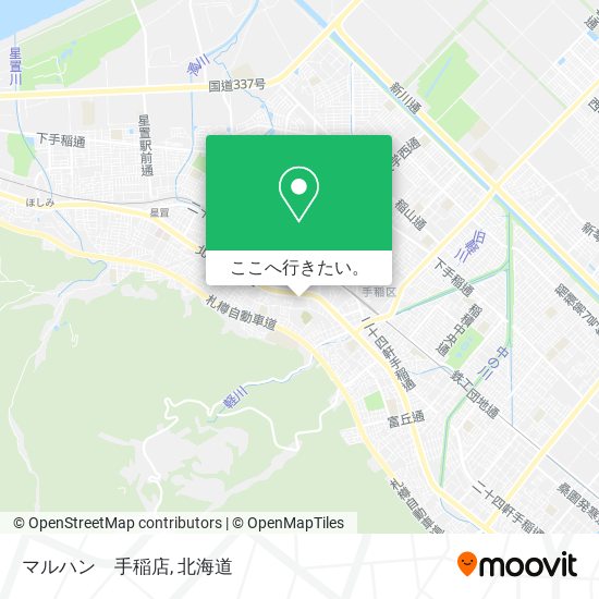 マルハン　手稲店地図