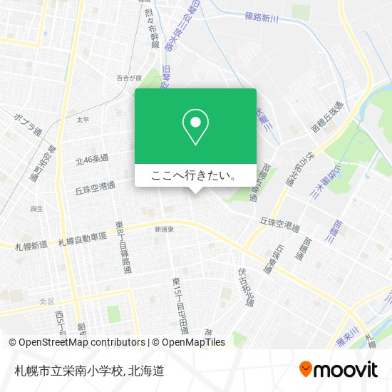 札幌市立栄南小学校地図