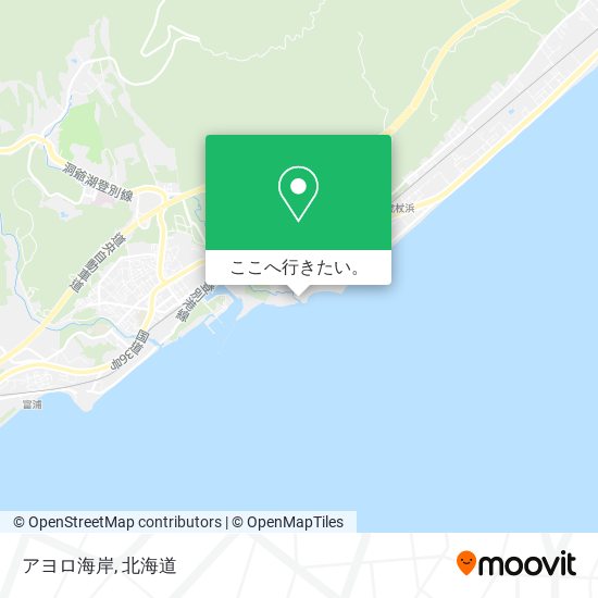 アヨロ海岸地図