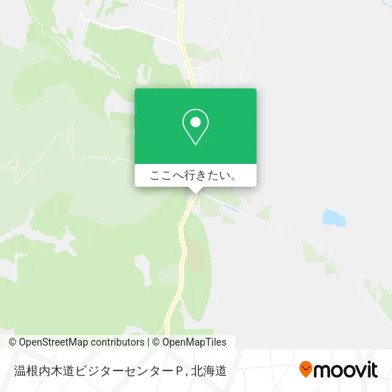 温根内木道ビジターセンターＰ地図