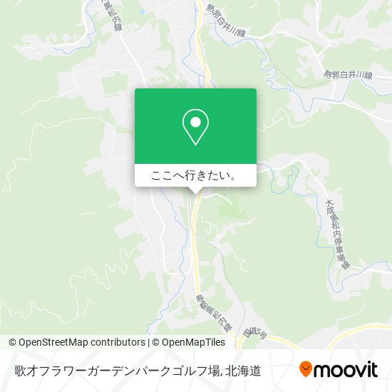 歌才フラワーガーデンパークゴルフ場地図