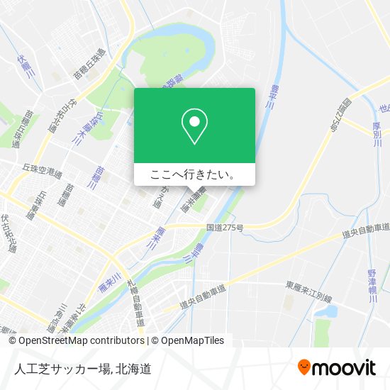 人工芝サッカー場地図