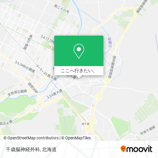 千歳脳神経外科地図