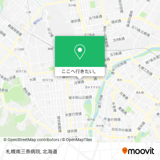 札幌南三条病院地図