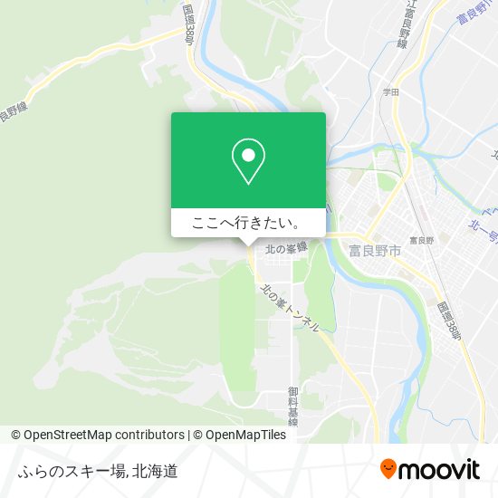 ふらのスキー場地図