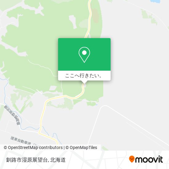 釧路市湿原展望台地図