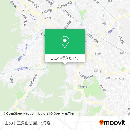 山の手三角山公園地図