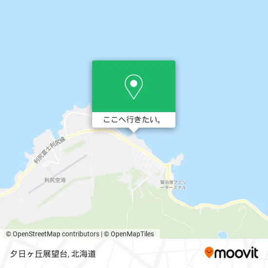 夕日ヶ丘展望台地図