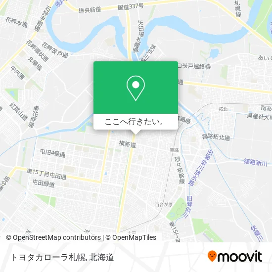 トヨタカローラ札幌地図
