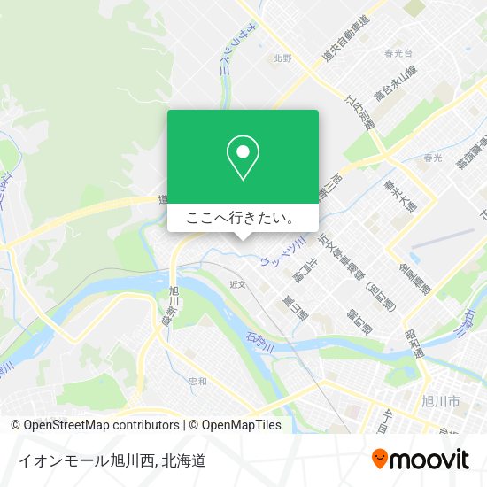 イオンモール旭川西地図