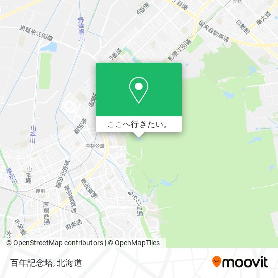 百年記念塔地図