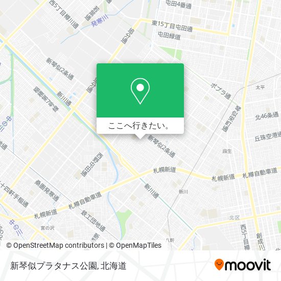 新琴似プラタナス公園地図