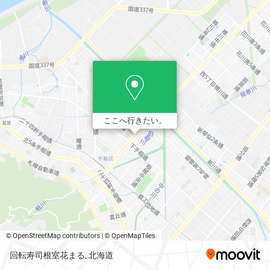 回転寿司根室花まる地図