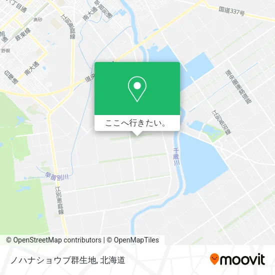 ノハナショウブ群生地地図
