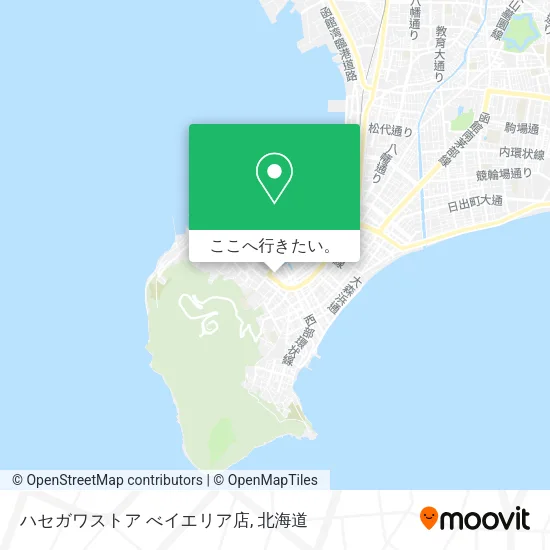 ハセガワストア べイエリア店地図