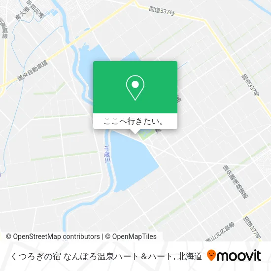 くつろぎの宿 なんぽろ温泉ハート＆ハート地図