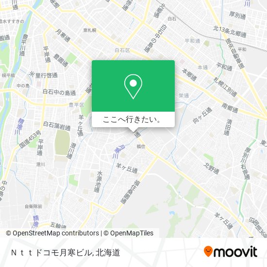 Ｎｔｔドコモ月寒ビル地図