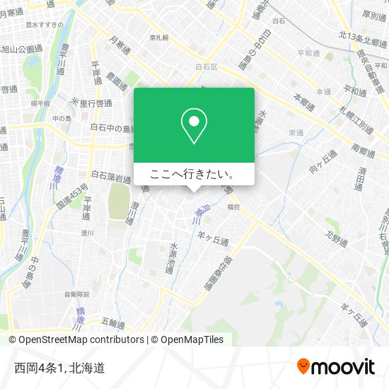 西岡4条1地図