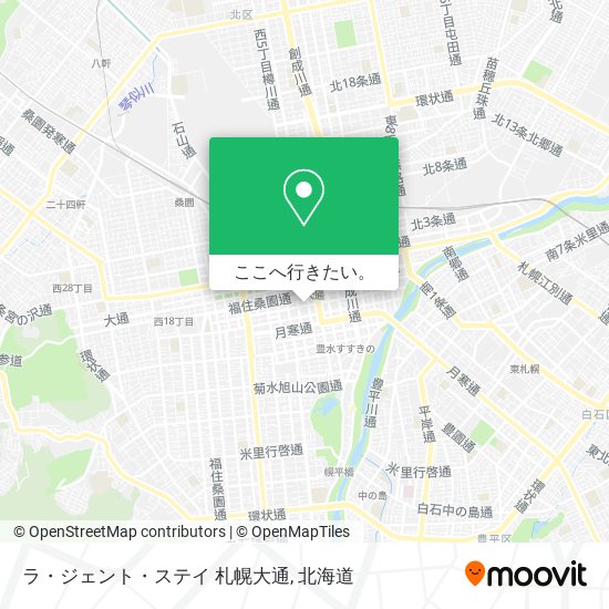 ラ・ジェント・ステイ 札幌大通地図