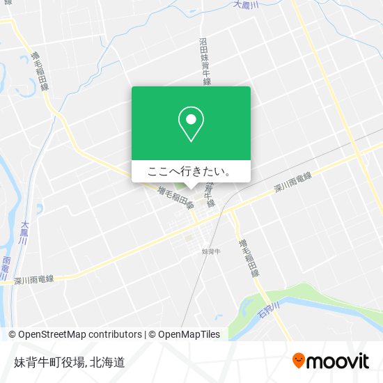 妹背牛町役場地図
