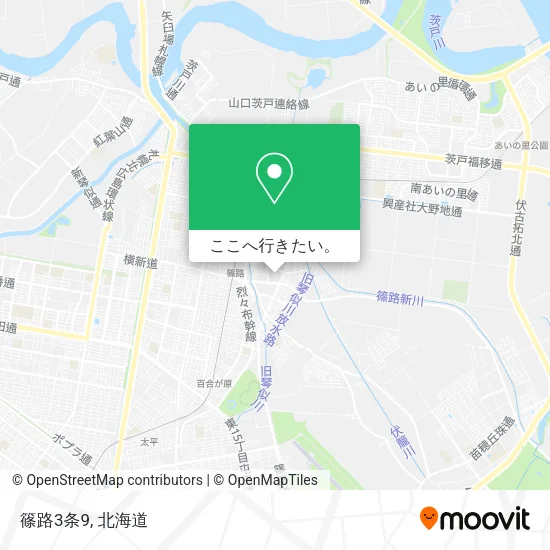 篠路3条9地図