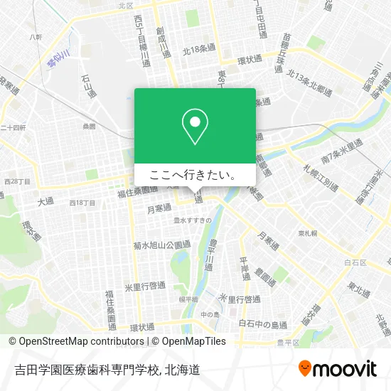 吉田学園医療歯科専門学校地図