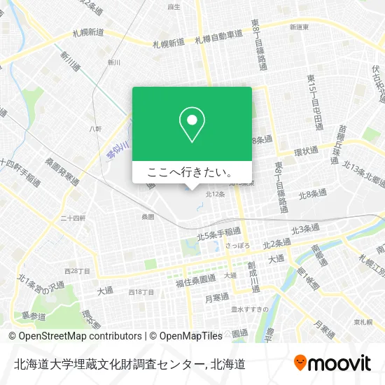 北海道大学埋蔵文化財調査センター地図