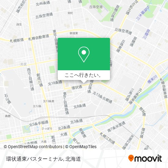 環状通東バスターミナル地図