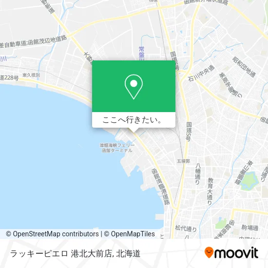 ラッキーピエロ 港北大前店地図