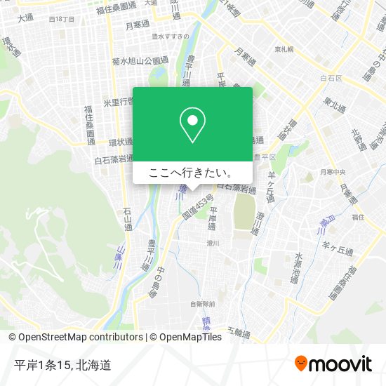 平岸1条15地図