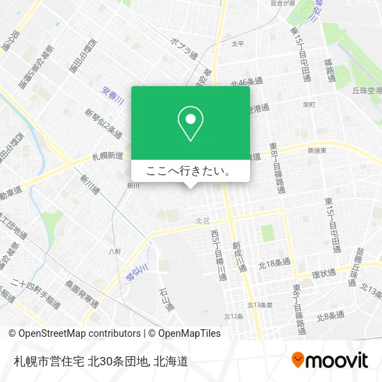 札幌市営住宅 北30条団地地図
