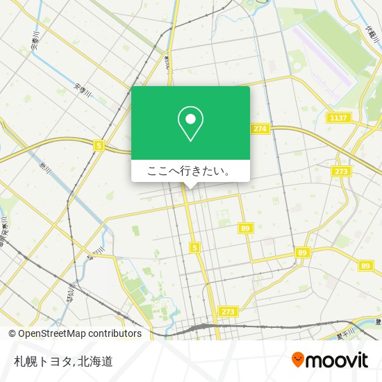 札幌トヨタ地図