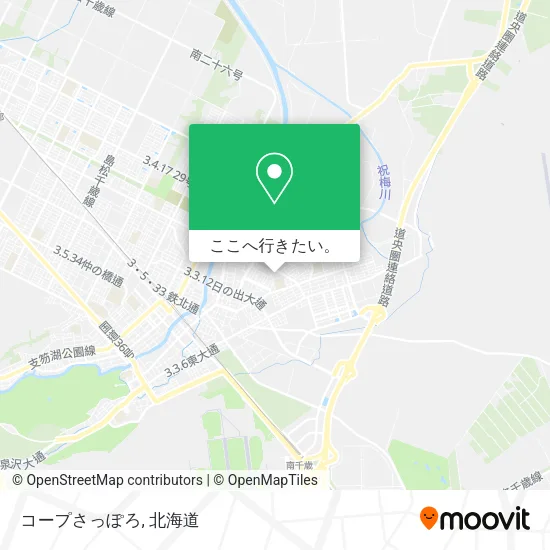 コープさっぽろ地図