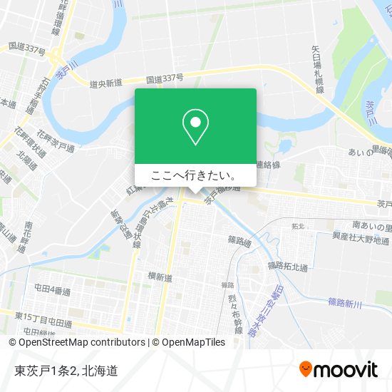 東茨戸1条2地図