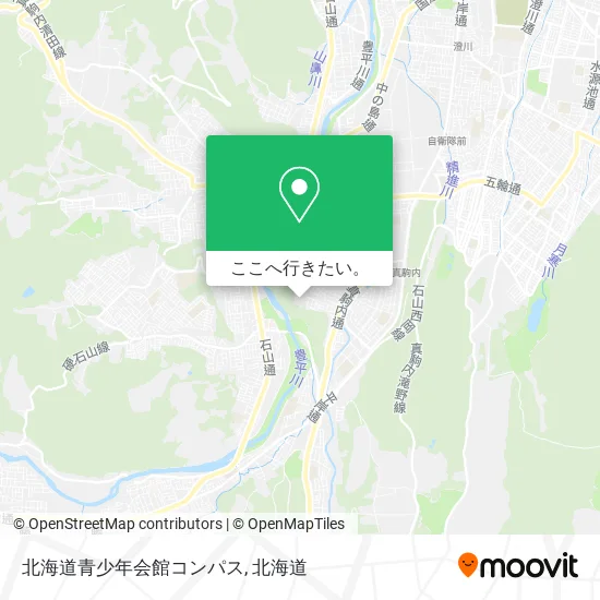 北海道青少年会館コンパス地図