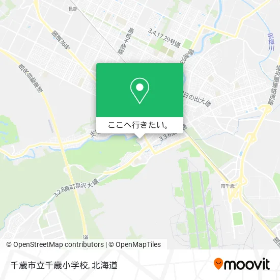 千歳市立千歳小学校地図
