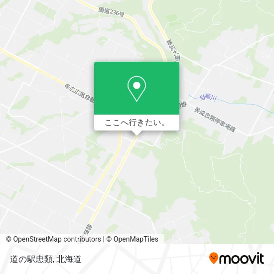 道の駅忠類地図