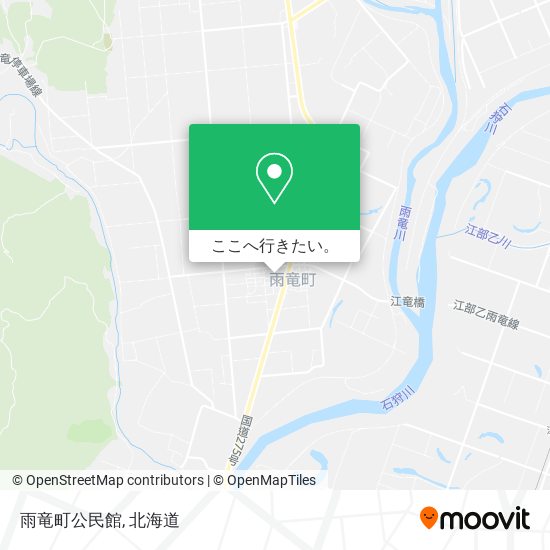 雨竜町公民館地図