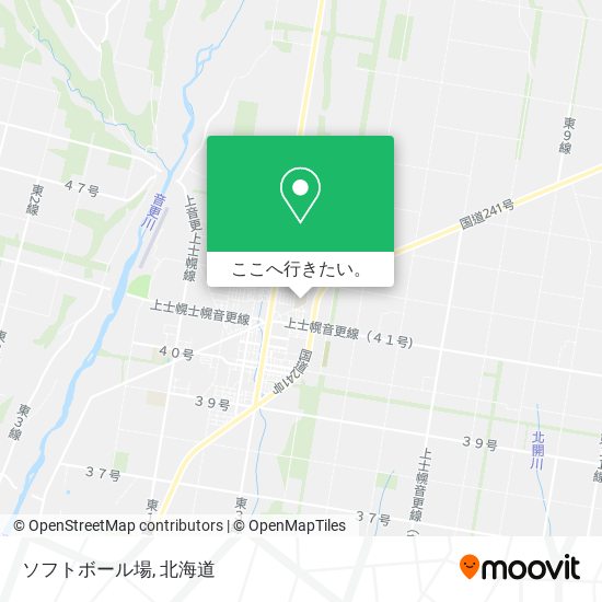 ソフトボール場地図