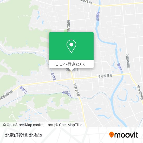 北竜町役場地図