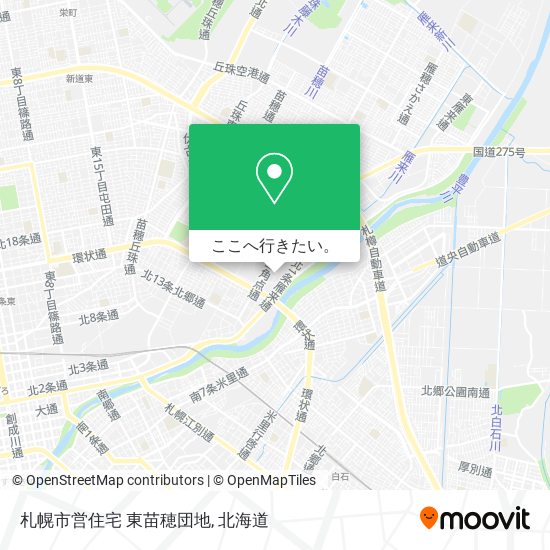 札幌市営住宅 東苗穂団地地図
