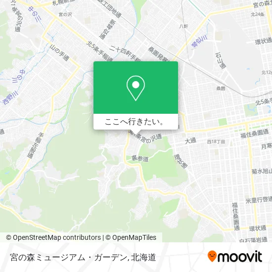 宮の森ミュージアム・ガーデン地図